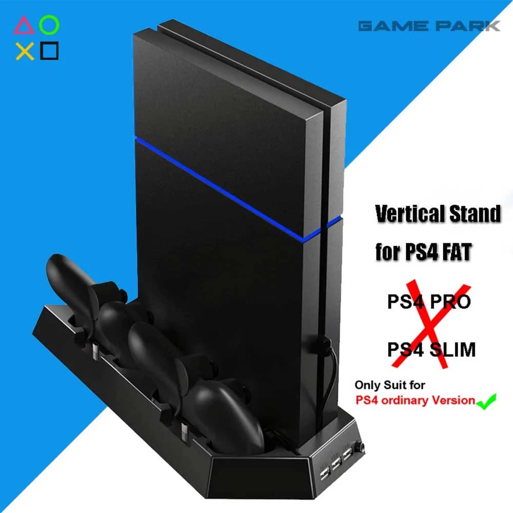 PS4 Fat Vertical Stand With Cooling